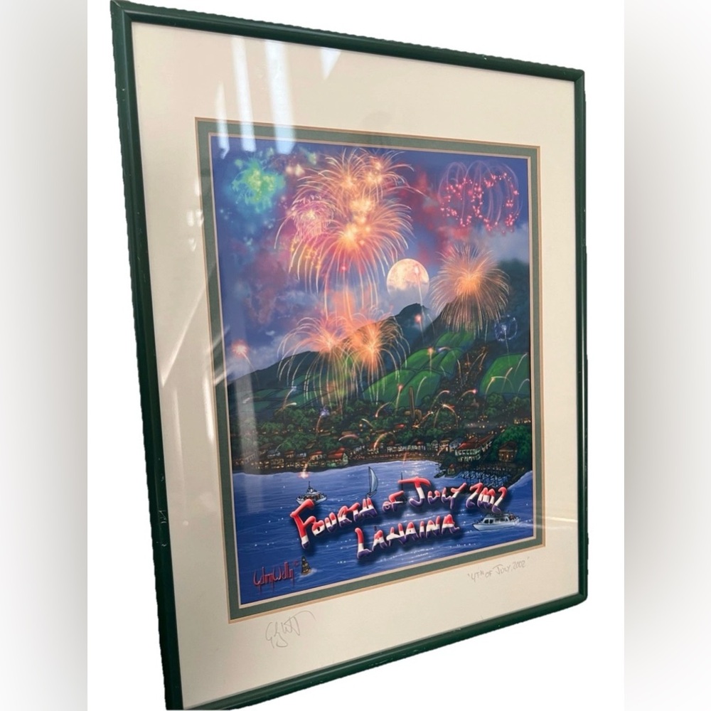 Gehry Welty 2002 Fourth of July Lahaina Signed Print